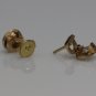 18K ROSE GOLD 1.07CT ROUND DIAMOND HALO STUD EARRINGS & MECAN ALPHA BACKS - NEW
