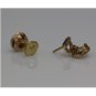 18K ROSE GOLD 1.07CT ROUND DIAMOND HALO STUD EARRINGS & MECAN ALPHA BACKS - NEW