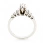 14K WHITE GOLD 1.01 TCW MARQUISE & ROUND CUT GENUINE DIAMOND ENGAGEMENT RING