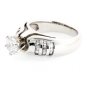STUNNING 14K WHITE GOLD 1.56 TCW GENUINE ROUND DIAMOND ENGAGEMENT RING E/SI1