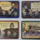 2009 P & D ULTIMATE LINCOLN ANNIVERSARY CENTS 4 SETS INC COLORIZED & GOLD PLATED