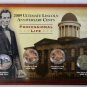 2009 P & D ULTIMATE LINCOLN ANNIVERSARY CENTS 4 SETS INC COLORIZED & GOLD PLATED