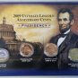 2009 P & D ULTIMATE LINCOLN ANNIVERSARY CENTS 4 SETS INC COLORIZED & GOLD PLATED