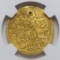 TURKEY AH1187//1 GOLD ZERI MAHBUB NGC UNC DETAILS VERY RARE OTTOMAN EMPIRE COIN