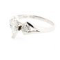 UNIQUE 0.81 Ct GENUINE PEAR SHAPED DIAMOND SOLID PLATINUM ENGAGEMENT RING H/SI1