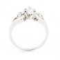 UNIQUE 0.81 Ct GENUINE PEAR SHAPED DIAMOND SOLID PLATINUM ENGAGEMENT RING H/SI1