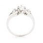 UNIQUE 0.81 Ct GENUINE PEAR SHAPED DIAMOND SOLID PLATINUM ENGAGEMENT RING H/SI1