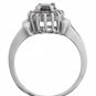 14K WHITE GOLD 1.36 TCW OVAL SAPPHIRE & DIAMOND HALO RING ~GORGEOUS~ FREE SIZING