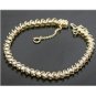 ELEGANT 14K YELLOW GOLD & 2.2CT ROUND DIAMOND SWIRL TENNIS BRACELET 7.25" 11.2GR