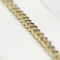 ELEGANT 14K YELLOW GOLD & 2.2CT ROUND DIAMOND SWIRL TENNIS BRACELET 7.25" 11.2GR