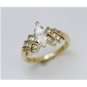 14K YELLOW GOLD 1.23 CARAT AMORILLION SHAPE DIAMOND ENGAGEMENT RING ~ REAL DEAL!