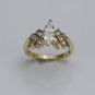 14K YELLOW GOLD 1.23 CARAT AMORILLION SHAPE DIAMOND ENGAGEMENT RING ~ REAL DEAL!