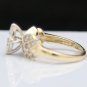 14K YELLOW GOLD 1.23 CARAT AMORILLION SHAPE DIAMOND ENGAGEMENT RING ~ REAL DEAL!