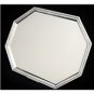 STUNNING SOLID 925 STERLING SILVER MODERN ELONGATED OCTAGON TRAY PLATTER ~LARGE!