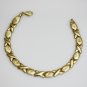 BEAUTIFUL 14K SOLID YELLOW GOLD X LINK TENNIS BRACELET - 8" LENGTH 6.6GRAMS