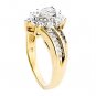 MAGNIFICENT 14K YELLOW GOLD .40 TCW ROUND DIAMOND ENGAGEMENT RING ~ FREE S&H