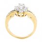 MAGNIFICENT 14K YELLOW GOLD .40 TCW ROUND DIAMOND ENGAGEMENT RING ~ FREE S&H
