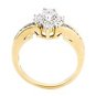 MAGNIFICENT 14K YELLOW GOLD .40 TCW ROUND DIAMOND ENGAGEMENT RING ~ FREE S&H