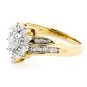 MAGNIFICENT 14K YELLOW GOLD .40 TCW ROUND DIAMOND ENGAGEMENT RING ~ FREE S&H