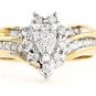 MAGNIFICENT 14K YELLOW GOLD .40 TCW ROUND DIAMOND ENGAGEMENT RING ~ FREE S&H