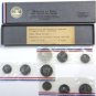 1966 1967 FDC MONNAIE DE PARIS POLYNESIA CALEDONIA HEBRIDES 9 COIN MINT SET RARE
