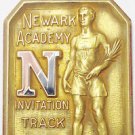 VERY RARE 1937 NEWARK ACADEMY INVITATION TRACK MEET RELAY GOLD MEDAL 10K GF