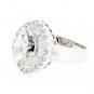 MAGNIFICENT 14K WHITE GOLD MARQUISE CUT DIAMOND HALO ENGAGEMENT RING ~ 2.01 TCW
