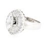 MAGNIFICENT 14K WHITE GOLD MARQUISE CUT DIAMOND HALO ENGAGEMENT RING ~ 2.01 TCW