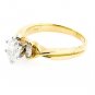 STUNNING 14K YELLOW GOLD 1.11 CT OVAL SHAPE DIAMOND ENGAGEMENT RING ~ FREE S&H