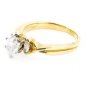 STUNNING 14K YELLOW GOLD 1.11 CT OVAL SHAPE DIAMOND ENGAGEMENT RING ~ FREE S&H