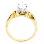 STUNNING 14K YELLOW GOLD 1.11 CT OVAL SHAPE DIAMOND ENGAGEMENT RING ~ FREE S&H