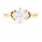 STUNNING 14K YELLOW GOLD 1.11 CT OVAL SHAPE DIAMOND ENGAGEMENT RING ~ FREE S&H