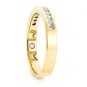 BEAUTIFUL 10K YELLOW GOLD .30 TCW ROUND DIAMOND ETERNITY BAND RING ~ H/SI1