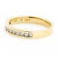 BEAUTIFUL 10K YELLOW GOLD .30 TCW ROUND DIAMOND ETERNITY BAND RING ~ H/SI1