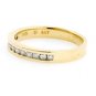 BEAUTIFUL 10K YELLOW GOLD .30 TCW ROUND DIAMOND ETERNITY BAND RING ~ H/SI1