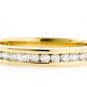BEAUTIFUL 10K YELLOW GOLD .30 TCW ROUND DIAMOND ETERNITY BAND RING ~ H/SI1