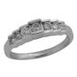 14K GOLD PYRAMID STEP DESIGN 1.25 CARAT DIAMOND ENGAGEMENT & WEDDING RING SET