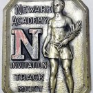 VERY RARE 1937 NEWARK ACADEMY INVITATION TRACK MEET RELAY STERLING SILVER MEDAL