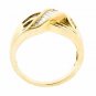 UNIQUE 14K YELLOW GOLD MULTI LEVEL BAGUETTE CUT DIAMOND FASHION RING ~ 1.05 TCW