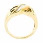 UNIQUE 14K YELLOW GOLD MULTI LEVEL BAGUETTE CUT DIAMOND FASHION RING ~ 1.05 TCW