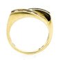 UNIQUE ~ 14K YELLOW GOLD ROUND & BAGUETTE DIAMOND RING ~ F-G/SI