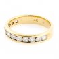BEAUTIFUL 14K YELLOW GOLD 1.05 TCW ROUND DIAMOND ETERNITY BAND RING ~ H/SI1