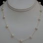 10K SOLID YELLOW GOLD & 6.5MM PEARL NECKLACE ~ 17" ~ 5.5 GRAMS ~ MINT CONDITION!