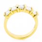 18K YELLOW GOLD & 1.75 TCW PRINCESS DIAMOND WEDDING ANNIVERSARY BAND RING -H/VS2
