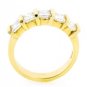 18K YELLOW GOLD & 1.75 TCW PRINCESS DIAMOND WEDDING ANNIVERSARY BAND RING -H/VS2