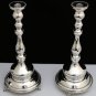 STUNNING SOLID 925 STERLING SILVER PAIR CANDLESTICKS BY HADAD ~14.5" TALL 900+GR