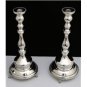 STUNNING SOLID 925 STERLING SILVER PAIR CANDLESTICKS BY HADAD ~14.5" TALL 900+GR