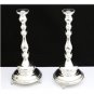 STUNNING SOLID 925 STERLING SILVER PAIR CANDLESTICKS BY HADAD ~14.5" TALL 900+GR