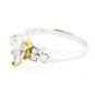 UNIQUE PLATINUM & 18K GOLD PEAR SHAPE DIAMOND ENGAGEMENT RING ~ 1.23 TCW ~ E/SI1