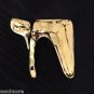 SIGNED JACKIE COHEN 18k GOLD & STERLING SILVER JUDAICA CHAI - RARE ONE OF A KIND